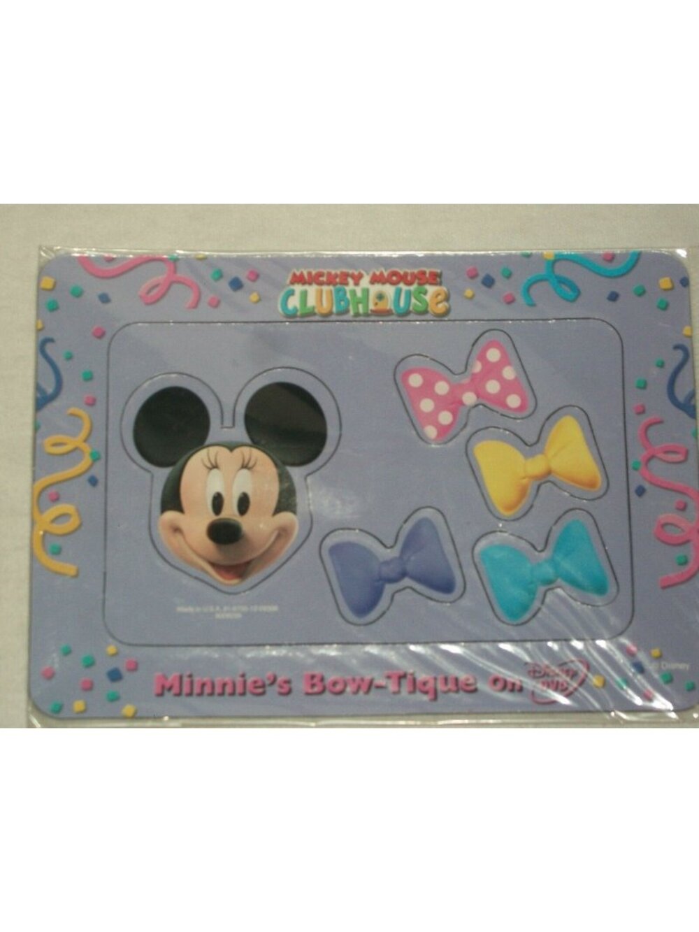 Disney Minnie Mouse Magnetic Picture Frame Mickey Clubhouse Bow-Tique Bows